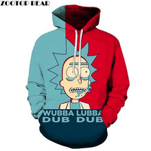 Load image into Gallery viewer, Rick and Morty Hoodies By jml2 Art 3D Unisex Sweatshirt Men Brand Hoodie Comic Casual Tracksuit Pullover DropShip Streetwear