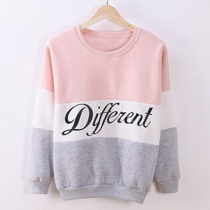 Autumn Spring Women Hoodies Patchwork Sweatshirt Fleece Tracksuits Long Sleeve O-neck Pullover Tops Plus Size Sudadera Mujer