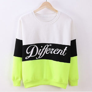 Autumn Spring Women Hoodies Patchwork Sweatshirt Fleece Tracksuits Long Sleeve O-neck Pullover Tops Plus Size Sudadera Mujer