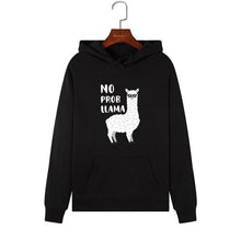 Load image into Gallery viewer, Women Hoodies Sweatshirts Hooded Sweatshirt Funny Animal Llama Print Autumn Winter Pullover Female Hoodie Tops Clothes Outwear