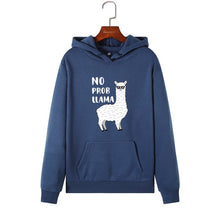 Load image into Gallery viewer, Women Hoodies Sweatshirts Hooded Sweatshirt Funny Animal Llama Print Autumn Winter Pullover Female Hoodie Tops Clothes Outwear