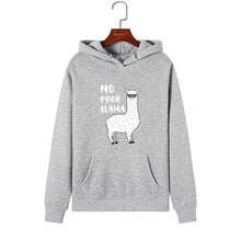 Load image into Gallery viewer, Women Hoodies Sweatshirts Hooded Sweatshirt Funny Animal Llama Print Autumn Winter Pullover Female Hoodie Tops Clothes Outwear