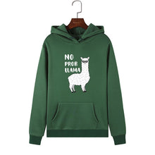 Load image into Gallery viewer, Women Hoodies Sweatshirts Hooded Sweatshirt Funny Animal Llama Print Autumn Winter Pullover Female Hoodie Tops Clothes Outwear