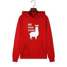 Load image into Gallery viewer, Women Hoodies Sweatshirts Hooded Sweatshirt Funny Animal Llama Print Autumn Winter Pullover Female Hoodie Tops Clothes Outwear