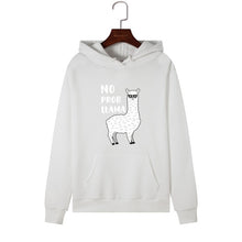 Load image into Gallery viewer, Women Hoodies Sweatshirts Hooded Sweatshirt Funny Animal Llama Print Autumn Winter Pullover Female Hoodie Tops Clothes Outwear