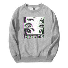 Load image into Gallery viewer, Japan Anime Prison School Eyes Sad Men Sweatshirt Hoodies 2019 Spring Winter Hot Sale Casual Loose Fit Hip Hop Fashoin Pullover