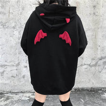 Load image into Gallery viewer, NiceMix Fall Winter Women Sweatshirts High Street Harajuku Cute Hoodies  Punk Gothic Devil Horn Chic Hooded Pullover Loose Sweat