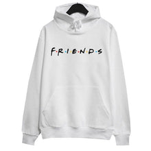 Load image into Gallery viewer, Women Friends Hoodies Harajuku Letters Print Pocket Warm Thicken Pullovers Hip Hop Loose Solid Female Sweatshirts