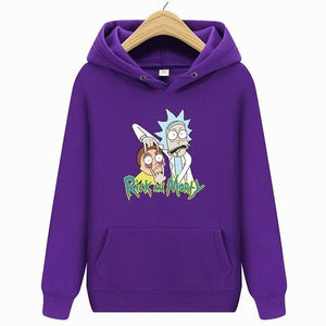 2019 new Rick Morty hoodie men's skateboard Rick Morty cotton hooded sweatshirt men's and women's hooded pullover