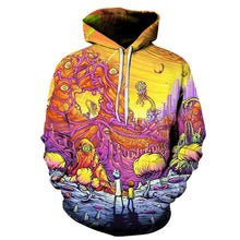 Load image into Gallery viewer, Rick and Morty Hoodies By jml2 Art 3D Unisex Sweatshirt Men Brand Hoodie Comic Casual Tracksuit Pullover DropShip Streetwear