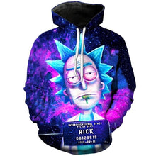 Load image into Gallery viewer, Rick and Morty Hoodies By jml2 Art 3D Unisex Sweatshirt Men Brand Hoodie Comic Casual Tracksuit Pullover DropShip Streetwear